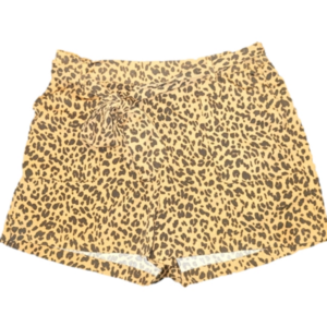 A New Day animal print shorts with matching belt tie. XL